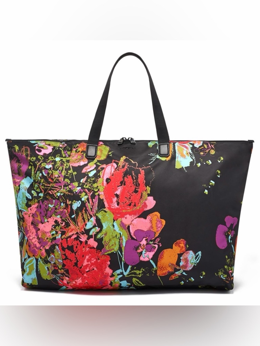 Tumi Voyageur Just In Case Packable Nylon Floral Tote, Zip Pouch, Make-Up Pouch